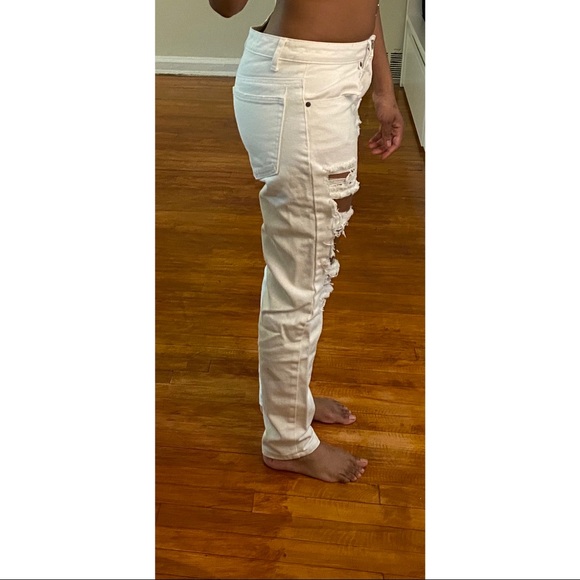 Ripped White Jeans - Picture 2 of 2